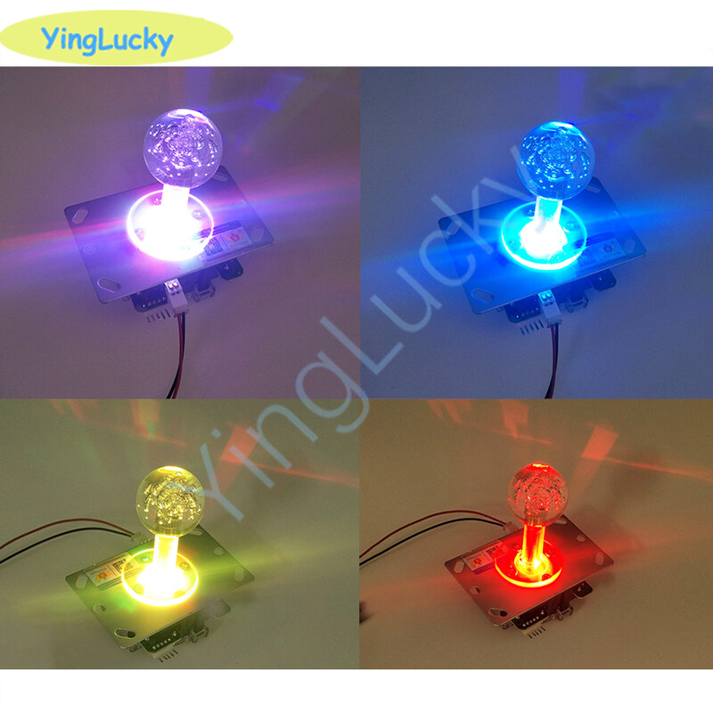 Arkadni LED joystick 5v svjetleći šareni LED joystick sa svjetlećim svjetlom Joystick za arkadne štapove za arkadne igre, dizalicu s kandžama/automate