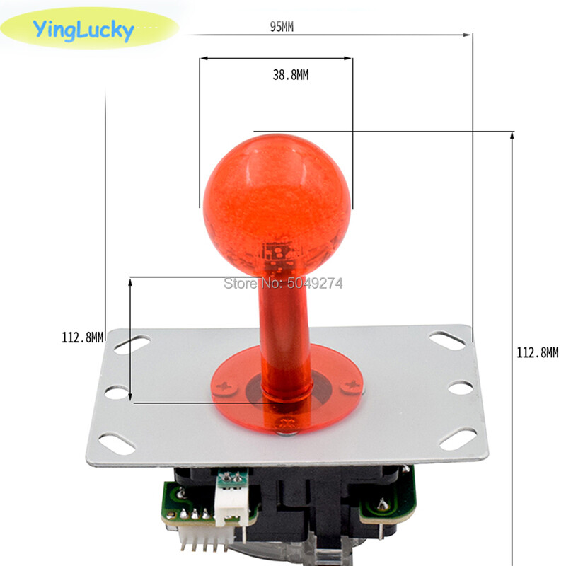 Arkadni LED joystick 5v svjetleći šareni LED joystick sa svjetlećim svjetlom Joystick za arkadne štapove za arkadne igre, dizalicu s kandžama/automate