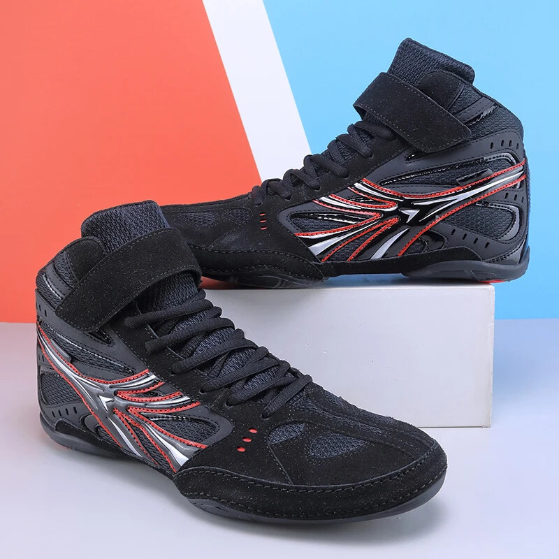 Aukštos kokybės imtynių batai vyrams, lengvi ir kvėpuojantys didelio dydžio bokso sportbačiai