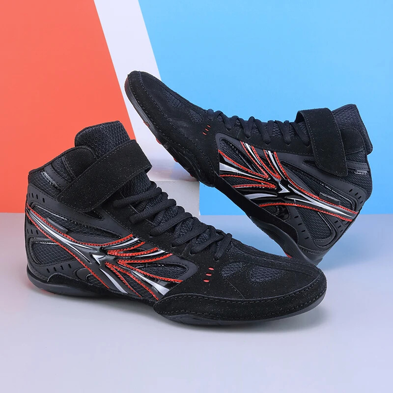 Aukštos kokybės imtynių batai vyrams, lengvi ir kvėpuojantys didelio dydžio bokso sportbačiai