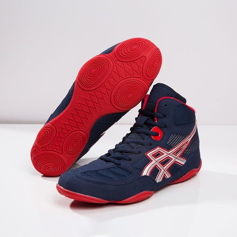 Gamintojas Mėlyni Vidutinio kirpimo imtynių batai Bokso batai vyrams Moteriški 34-45 dydžio treniruočių batai Lauko sportiniai sportbačiai Sambo batai