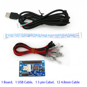 Arcade Zero Delay USB Joystick Encoder PCB Sanwa Game Stick Controller PC XBOX 360 Android Control With Cable DIY