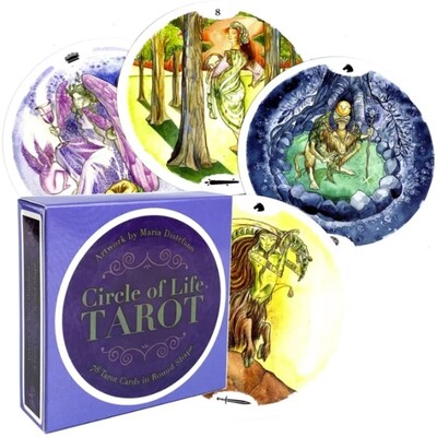 Нов стил Circle Of Life Карти Таро PDF Насоки Тесте Гадаене Развлечения Парти Настолна игра Поддържа търговия на едро 78 бр.