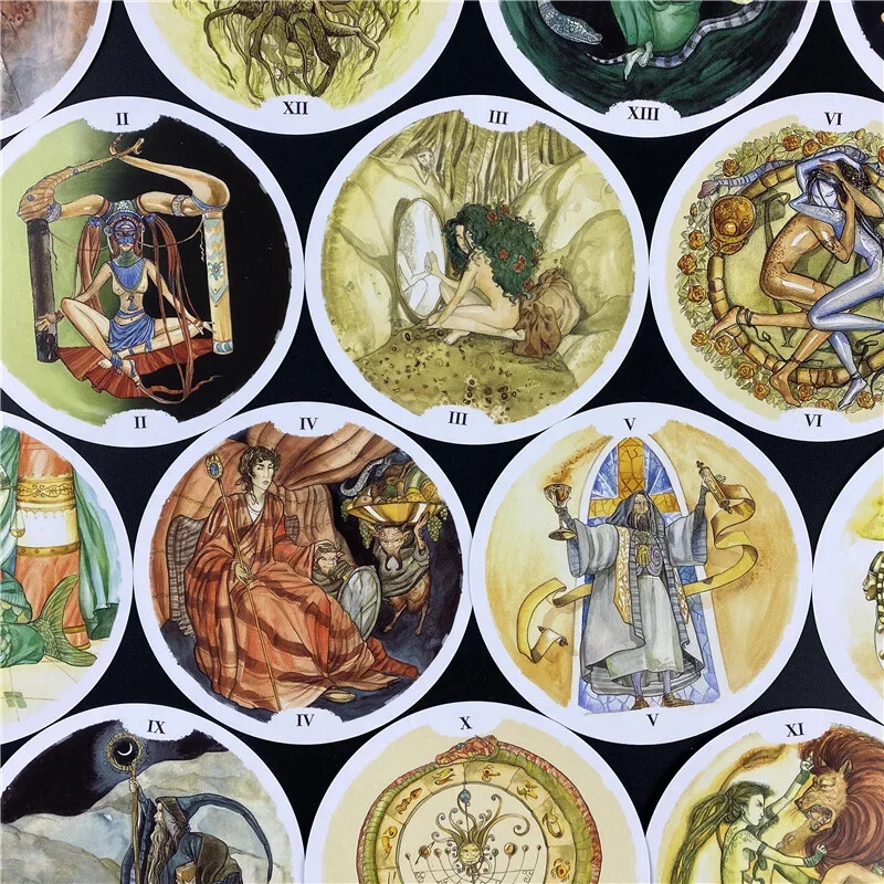 Novi stil Krug života tarot karte PDF špil s navođenjem Proricanje Zabava Društvena igra Podržava veleprodaju 78 kom.