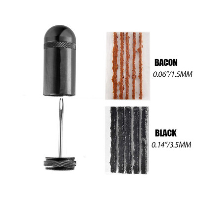 Komplet alata za popravak gume za bicikle bez zračnica za MTB gume za cestovne bicikle Alat za umetanje utikača za popravljanje probušene ili ravne gumene trake