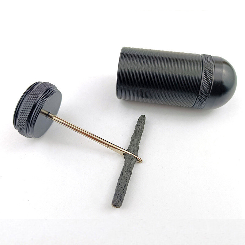 Komplet alata za popravak gume za bicikle bez zračnica za MTB gume za cestovne bicikle Alat za umetanje utikača za popravljanje probušene ili ravne gumene trake