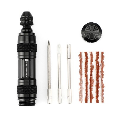 Komplet za bušenje gume bez zračnice za bicikl, skuter, motocikl, alat za popravak guma za bicikle, prijenosni vanjski dodaci