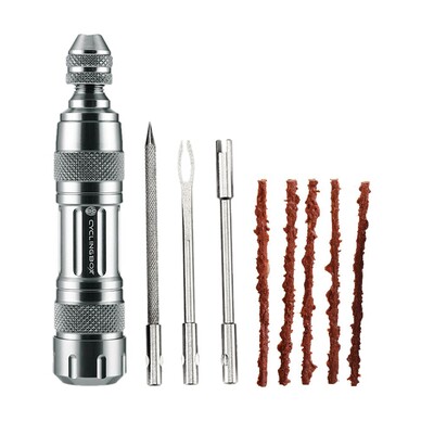 Komplet za bušenje gume bez zračnice za bicikl, skuter, motocikl, alat za popravak guma za bicikle, prijenosni vanjski dodaci