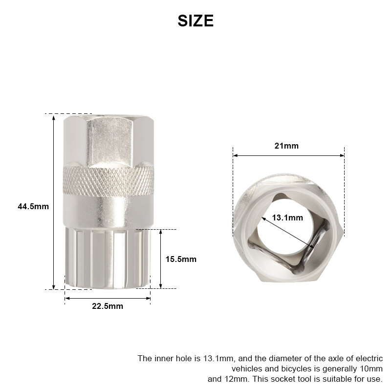 Velosipēda brīvgaitas zobrata noņemšanas remonta rīks kalnu šosejas velosipēda aizmugurējā rumbas zobrata spararata kapitālremonta nosūcējam 6/7/8/9/10/11S