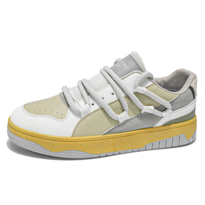 Pánske pohodlné priedušné originálne pánske tenisky, módne ležérne tenisky na platforme, výpredaj, modré skateboardové topánky