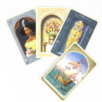 Κάρτες παιχνιδιών Mini Size Mystical Lenormand Oracle Cards With English PDF Guidebook Indoor Deck Card Game Toys for Child Adult