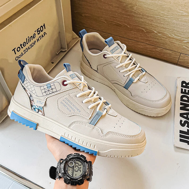 Platforma Muške cipele za skejtbording Tenisice za slobodno vrijeme Student Run Tenis Cipele za hodanje Vezanje muške cipele Zapatillas Hombre