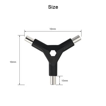 Шестограмен ключ за велосипед 6 в 1, Y-образна форма, 3-посочни сменяеми накрайници, въглеродна стомана, комплект ръчни инструменти за ремонт на велосипеди T25 Ph2 отвертка