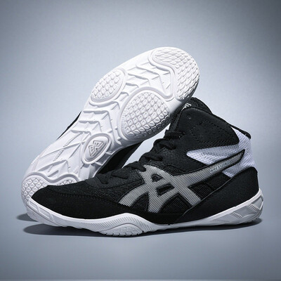 Visoke dječje tenisice za boks hrvanje, veličine 30-38, ženske SAMBO tenisice za čučnjeve, bijele, plave, prozračne borilačke čizme