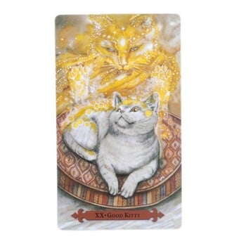 Mystical Cat Tarot Ново английско тесте карти 12x7cm 78 карти/комплект Хубави видове дизайн на котки за игри за взаимодействие родител-дете