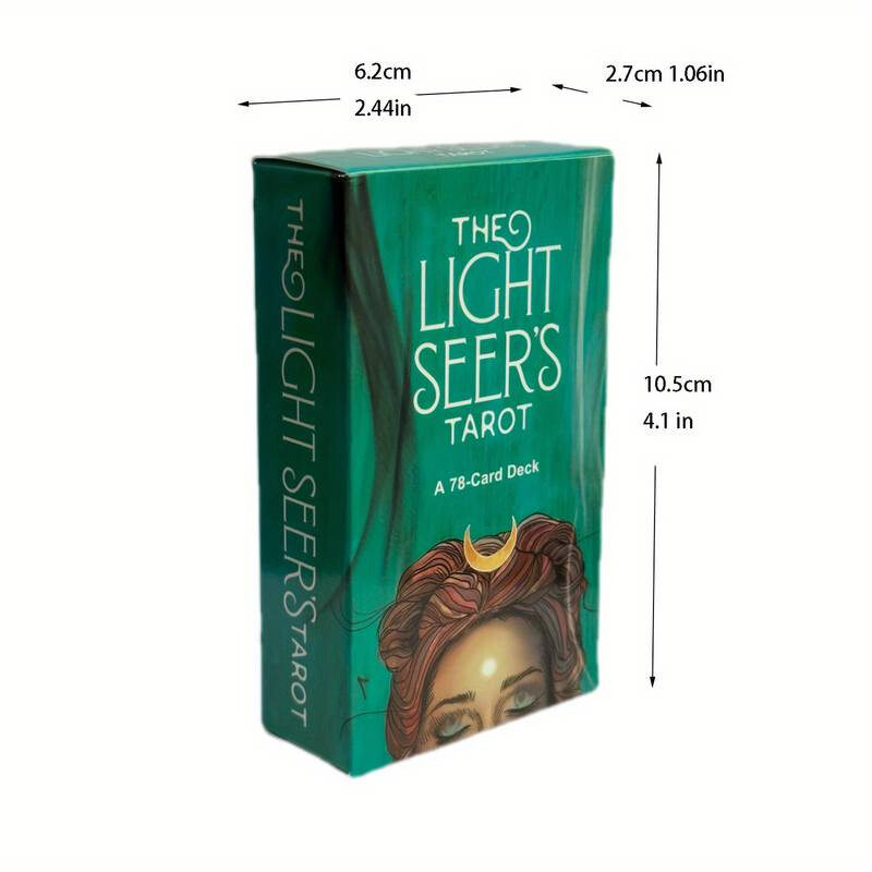 The Light Seer's Tarot Cards, 78-card Full Color Tarot Set for Tarot Reading, Fortune Telling and Divination Board Game Cards