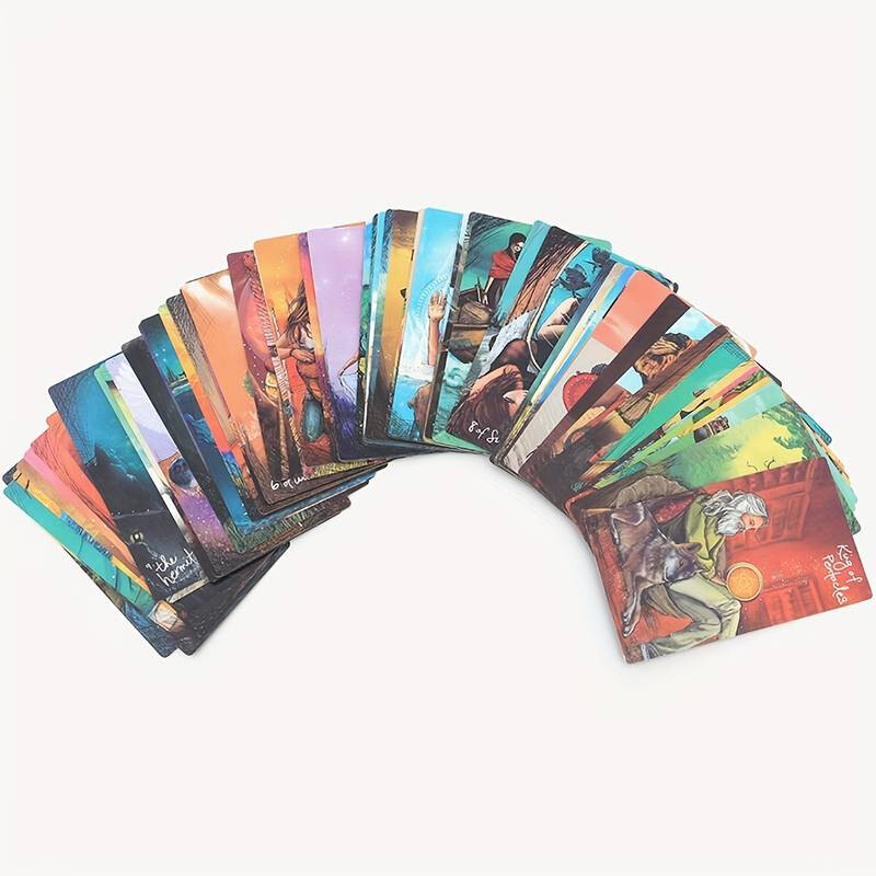 The Light Seer's Tarot Cards, 78-card Full Color Tarot Set for Tarot Reading, Fortune Telling and Divination Board Game Cards