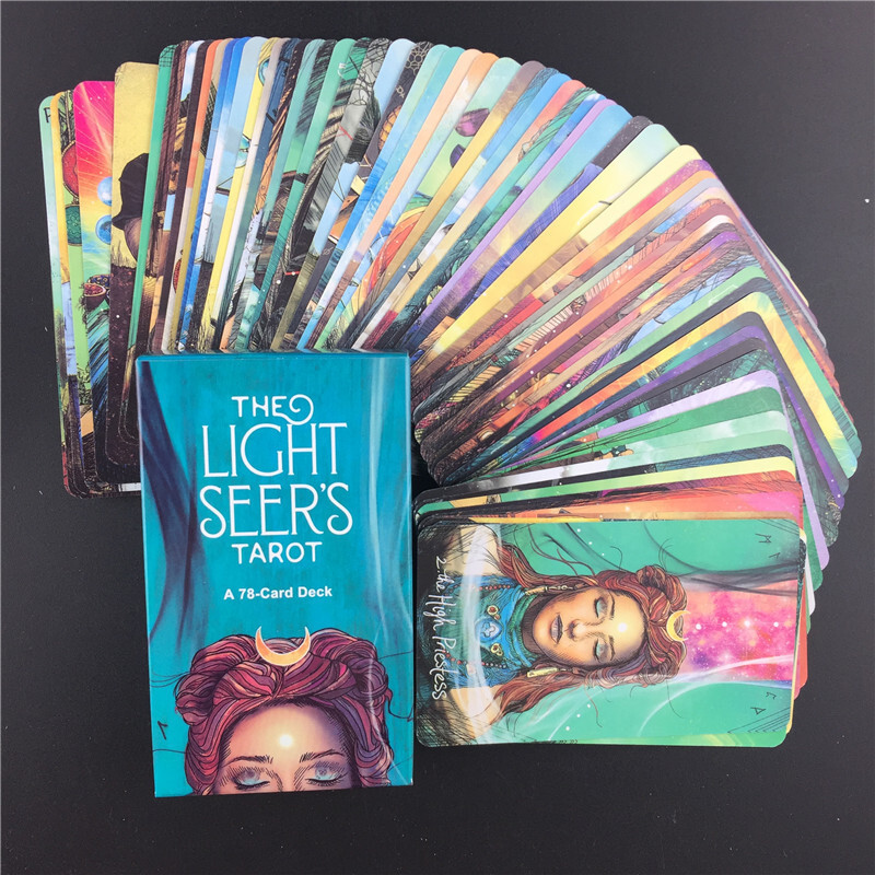 The Light Seer's Tarot Cards, 78-card Full Color Tarot Set for Tarot Reading, Fortune Telling and Divination Board Game Cards