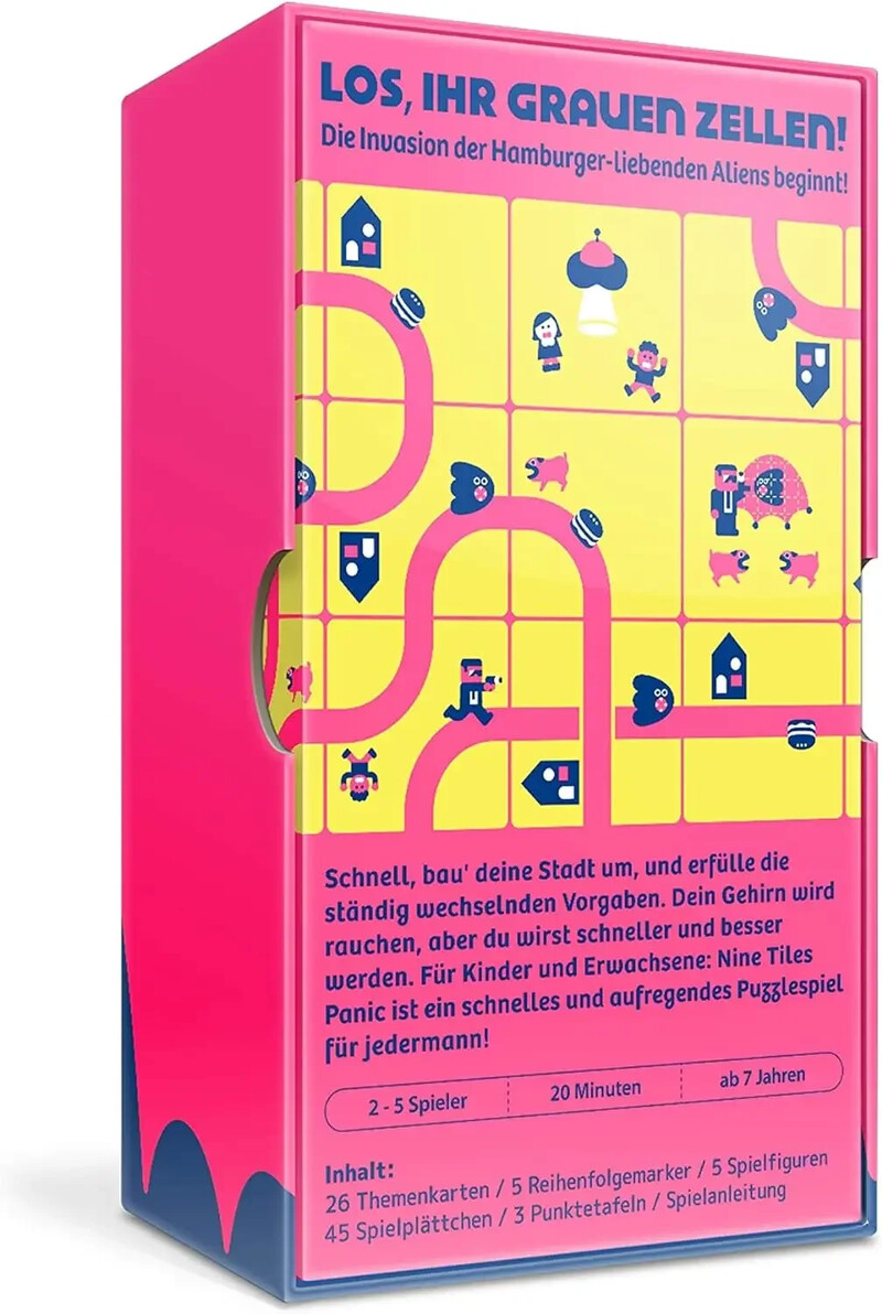 Oink igre "Nine Tiles Panic • Battle Burger-Hungry Aliens • Omiljene obiteljske igre • Smiješna društvena igra za odrasle i djecu •