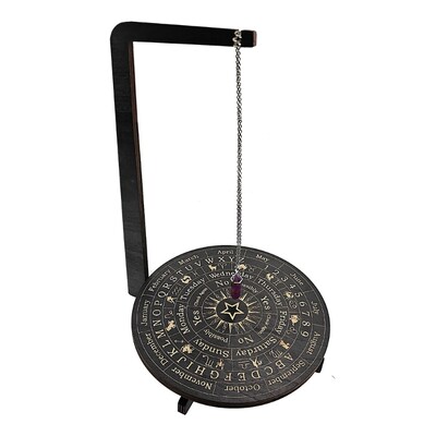 Stojan na kyvadlo, krištáľový stojan na kyvadlo, držiak na krištáľ, veštenie, drevená kyvadlová doska, držiak kyvadla na krištáľ