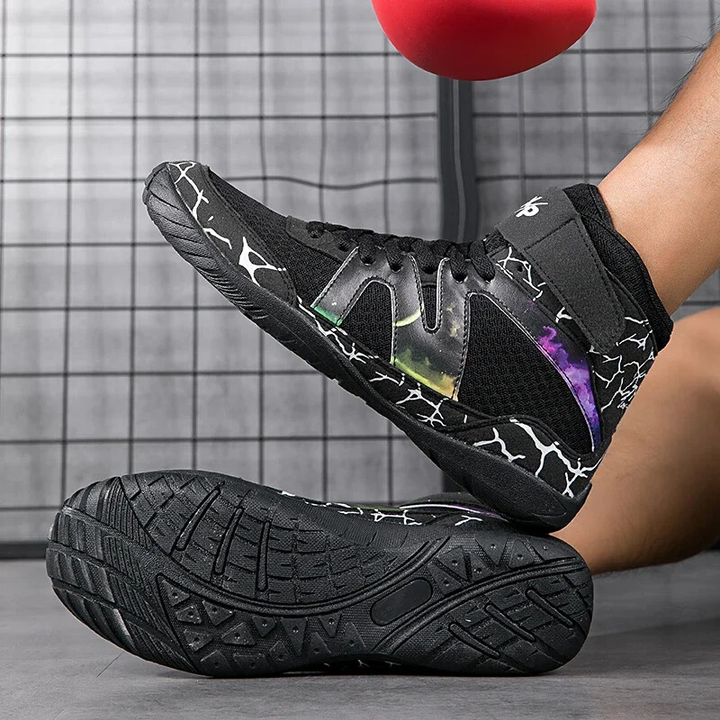 Tenisice za boks Muške visokokvalitetne boksačke tenisice za hrvanje Indoor Mekani potplat Profesionalne prozračne čizme za trening