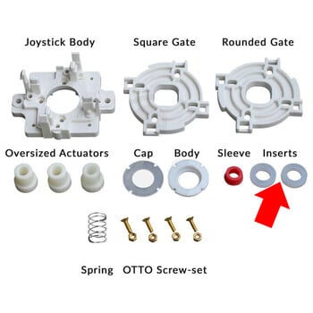 Ανταλλακτικό κιτ ένθετων σιλικόνης OTTO DIY V2 για σφιγκτήρες τάνυσης OTTO DIY V2