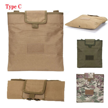 Tactical Molle Folding Magazine Dump Pouch Utility Ανάρτηση κορδονιών περίσφιξης Mag Holster Τσάντα κυνηγιού για αξεσουάρ