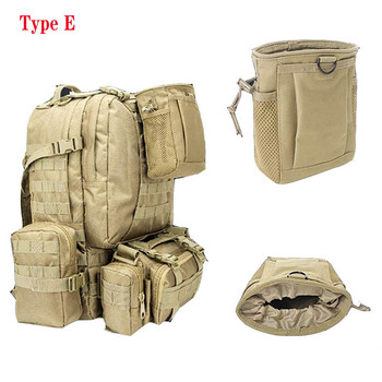 Tactical Molle Folding Magazine Dump Pouch Utility Ανάρτηση κορδονιών περίσφιξης Mag Holster Τσάντα κυνηγιού για αξεσουάρ