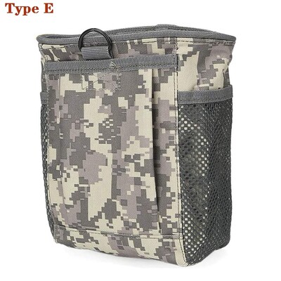 Tactical Molle Sulankstomas žurnalas Drop Drop Pouch Naudingas užtraukiamas virvelė Atkūrimo Mag Dėklas Amunicijos krepšys Medžioklės reikmenų Maišelis