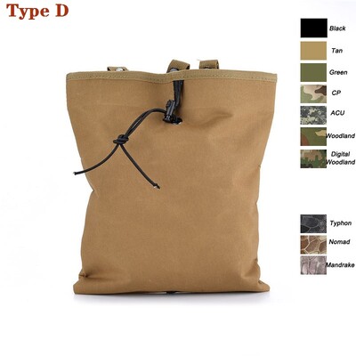 Tactical Molle Sulankstomas žurnalas Drop Drop Pouch Naudingas užtraukiamas virvelė Atkūrimo Mag Dėklas Amunicijos krepšys Medžioklės reikmenų Maišelis