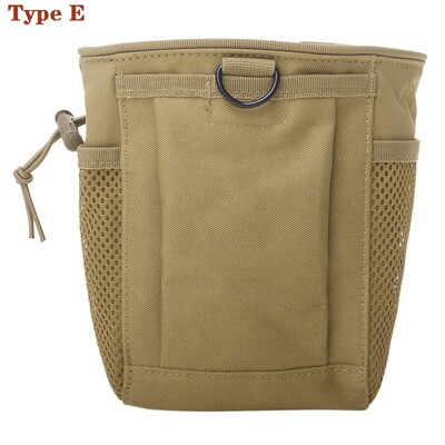 Tactical Molle Sulankstomas žurnalas Drop Drop Pouch Naudingas užtraukiamas virvelė Atkūrimo Mag Dėklas Amunicijos krepšys Medžioklės reikmenų Maišelis