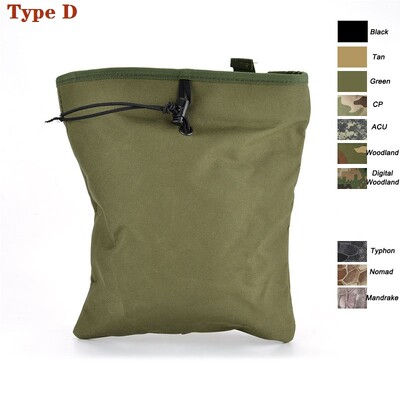Tactical Molle Sulankstomas žurnalas Drop Drop Pouch Naudingas užtraukiamas virvelė Atkūrimo Mag Dėklas Amunicijos krepšys Medžioklės reikmenų Maišelis