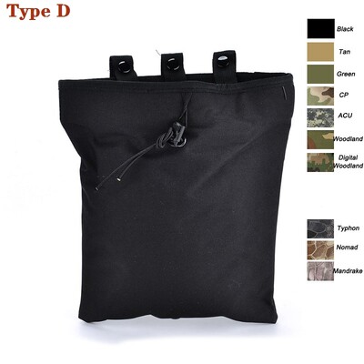 Tactical Molle Sulankstomas žurnalas Drop Drop Pouch Naudingas užtraukiamas virvelė Atkūrimo Mag Dėklas Amunicijos krepšys Medžioklės reikmenų Maišelis