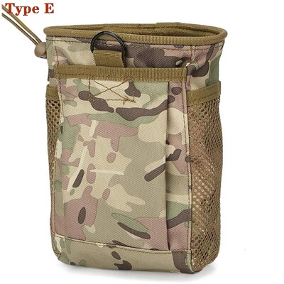 Tactical Molle Sulankstomas žurnalas Drop Drop Pouch Naudingas užtraukiamas virvelė Atkūrimo Mag Dėklas Amunicijos krepšys Medžioklės reikmenų Maišelis