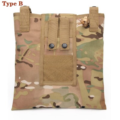 Tactical Molle Sulankstomas žurnalas Drop Drop Pouch Naudingas užtraukiamas virvelė Atkūrimo Mag Dėklas Amunicijos krepšys Medžioklės reikmenų Maišelis