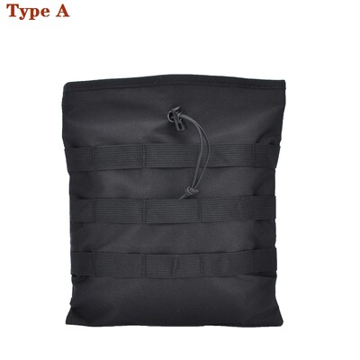 Tactical Molle Sulankstomas žurnalas Drop Drop Pouch Naudingas užtraukiamas virvelė Atkūrimo Mag Dėklas Amunicijos krepšys Medžioklės reikmenų Maišelis