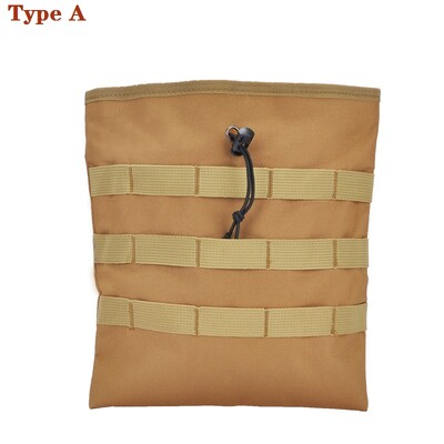 Tactical Molle Sulankstomas žurnalas Drop Drop Pouch Naudingas užtraukiamas virvelė Atkūrimo Mag Dėklas Amunicijos krepšys Medžioklės reikmenų Maišelis