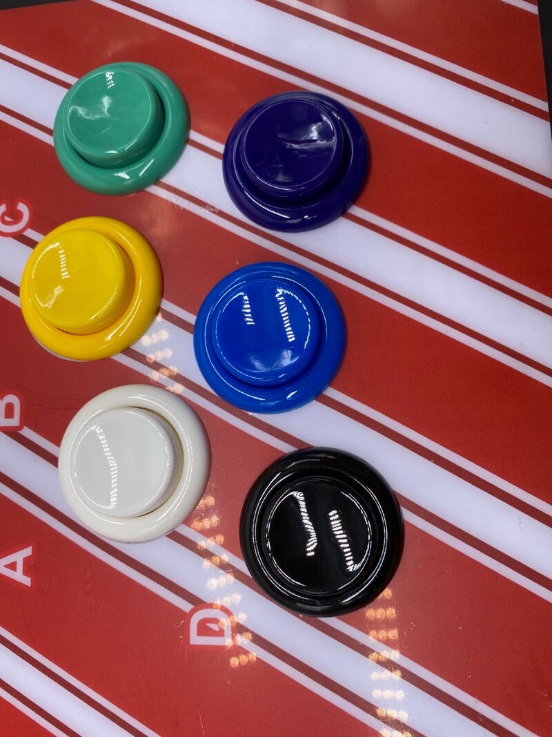 Buton Arcade cu Buton Rotund, Comutator Arcade, Set Joystick DIY, PC, PS, 3, XBOX, Consola de jocuri, Stil american, 30 mm