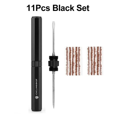 Set alata za popravak guma bez zračnica za bicikl MTB cestovni bicikl za probušene gume bez zračnica Brtvilo s gumenim trakama Set bušilica Dodaci za bicikle