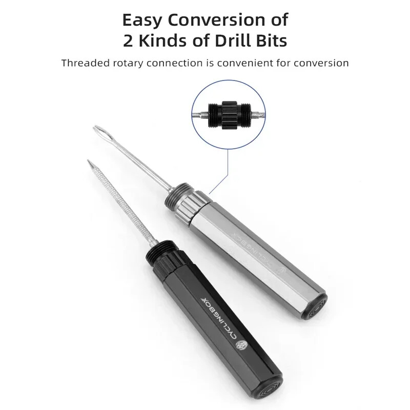 Set alata za popravak guma bez zračnica za bicikl MTB cestovni bicikl za probušene gume bez zračnica Brtvilo s gumenim trakama Set bušilica Dodaci za bicikle