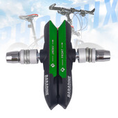 1 pár brzdových doštičiek pre horské bicykle, MTB brzdové doštičky s držiakom V-brzdy s gumenými blokmi