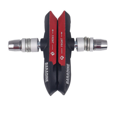 1 pár brzdových doštičiek pre horské bicykle, MTB brzdové doštičky s držiakom V-brzdy s gumenými blokmi