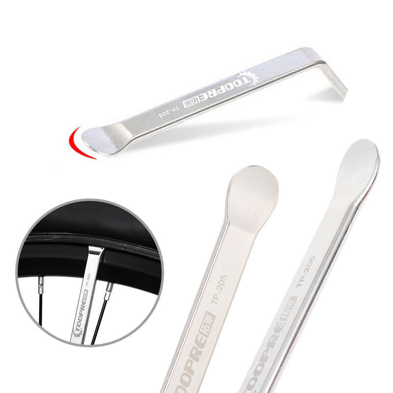 Pârghie pentru anvelope pentru bicicletă de drum de munte MTB bicicletă Instrument pentru îndepărtarea lingurii anvelopei Instrumente de reparare a roților de ciclism MTB din oțel inoxidabil Piese pentru biciclete