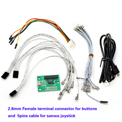 XM08 Xinmotek One Player Ps3 PC Raspberry Pi Android USB ploča za kodiranje DIY Zero Delay Arcade Game Kontroler gumba Joystick