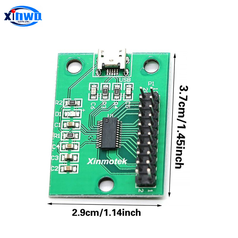 XM08 Xinmotek One Player Ps3 PC Raspberry Pi Android USB ploča za kodiranje DIY Zero Delay Arcade Game Kontroler gumba Joystick
