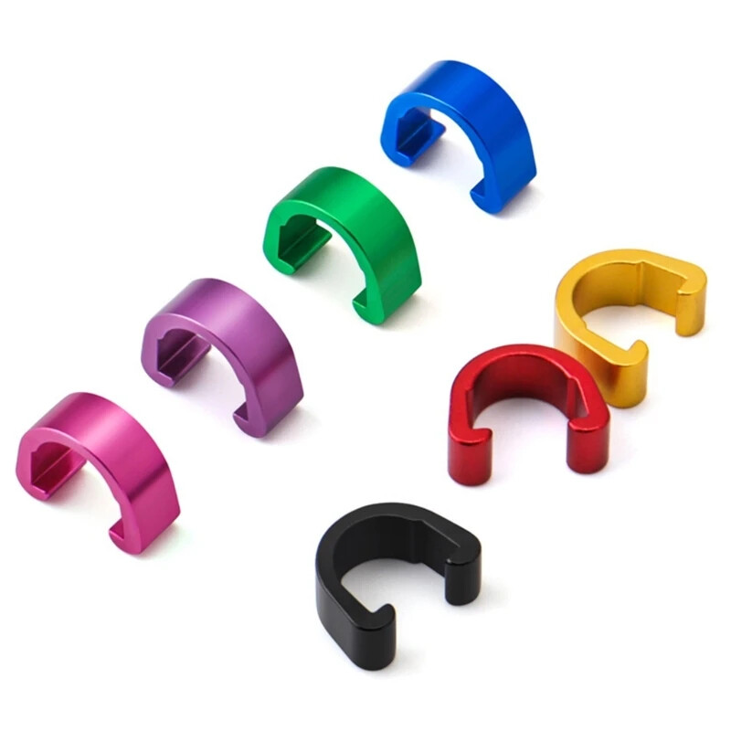 10 ks MTB bicyklový rám bicykla U pracka pre brzdové lanko puzdro hadice trubice radiacej páky vodiace gombíky pevné klipy na trubice