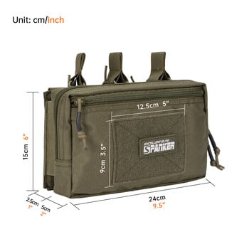 Tactical Molle Triple Magazine Pouchs with Accessories Bag Open-Top Pouch Magazine Pouch Paintball Game Αξεσουάρ Τσάντες