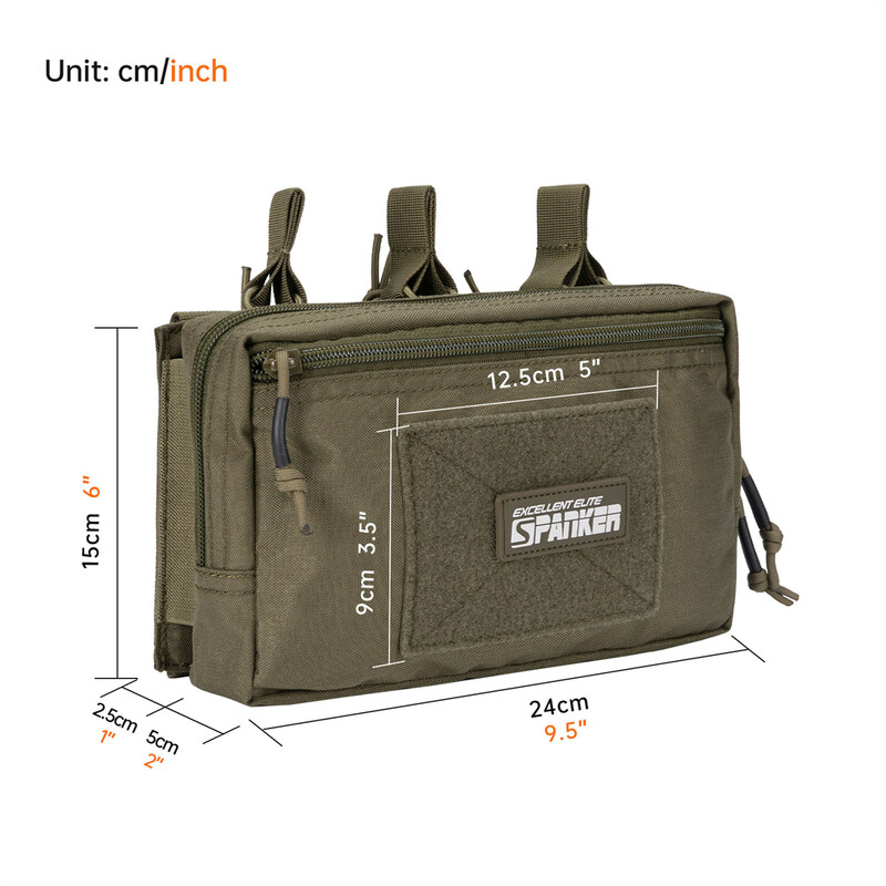 Taktičke Molle trostruke torbice za spremnike s vrećicom za pribor Torbica s otvorenim vrhom za spremnike Torbe za pribor za igre Paintball