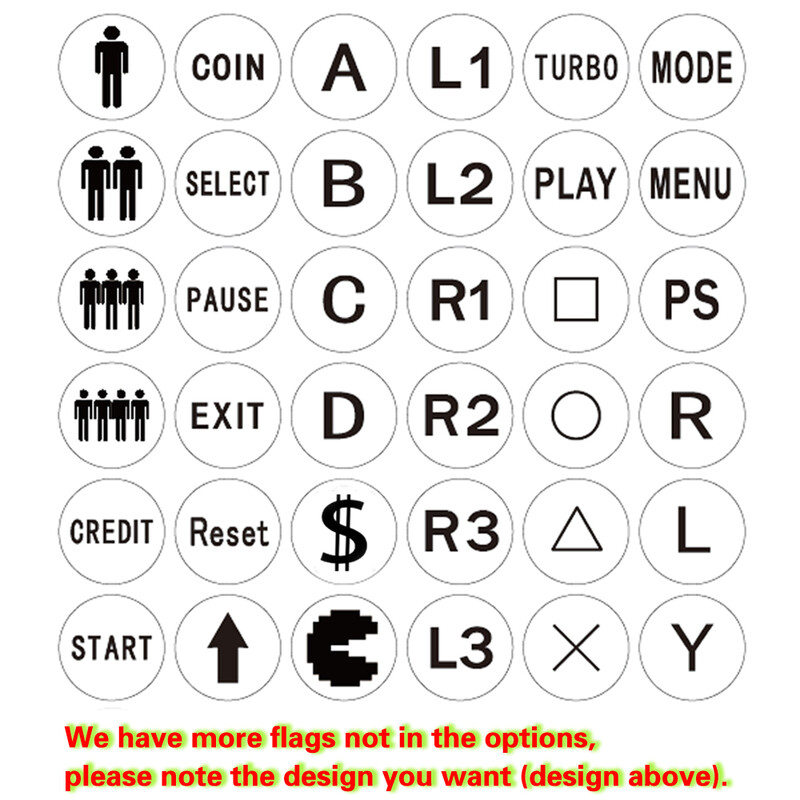 Bijelo 28mm 5v osvijetljeno LED dugme jasno svjetlo s novčićem START ODABERI PAUZA IZLAZ NAČIN IZBORNIKA Igrač stroj za arkadne igre