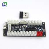 2,4 G bezvadu, nulles aizkaves kursorsviras kodētājs, arkādes spēļu kontrolieris, dēlis Diy komplekta daļu atbalsts bezvadu datora/PS3/Android